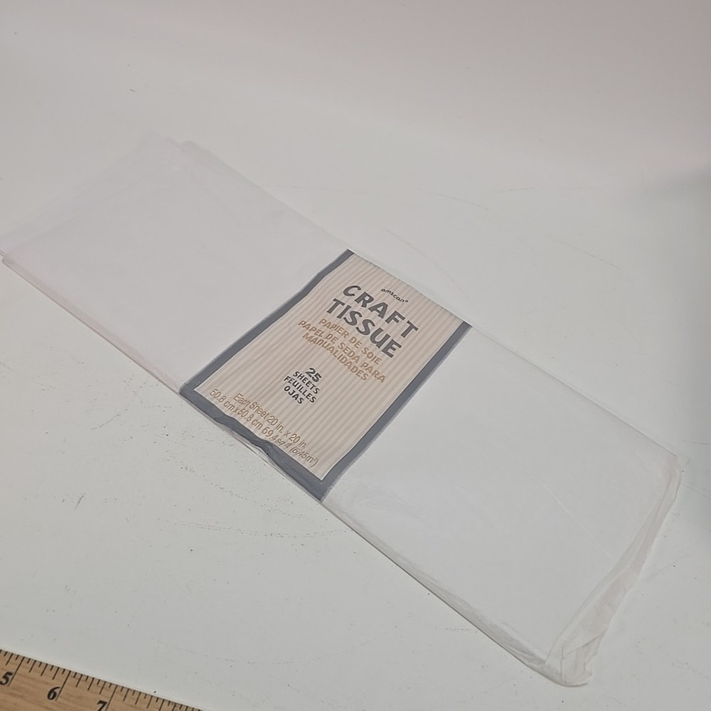 Craft Tissue 25 Sheets LG 20 x 20" AUTHENTIC Tissue Paper